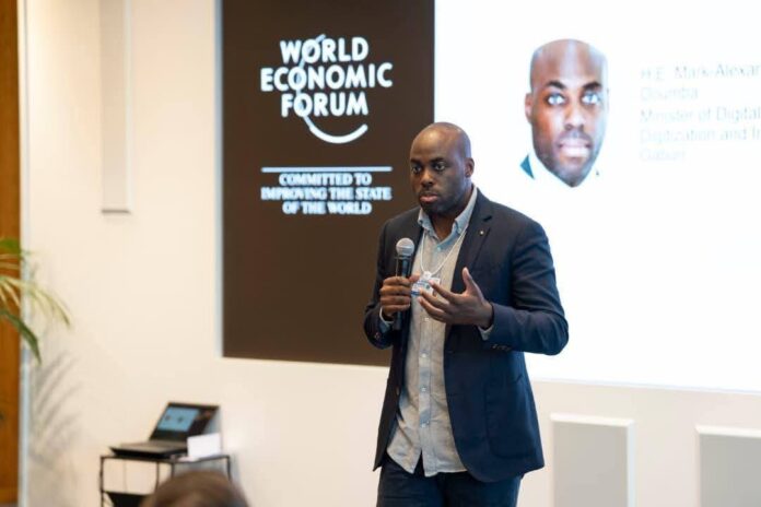 World Economic Forum : Mark-Alexandre Doumba, ministre chargé du numérique, porte la voix du Gabon en Suisse