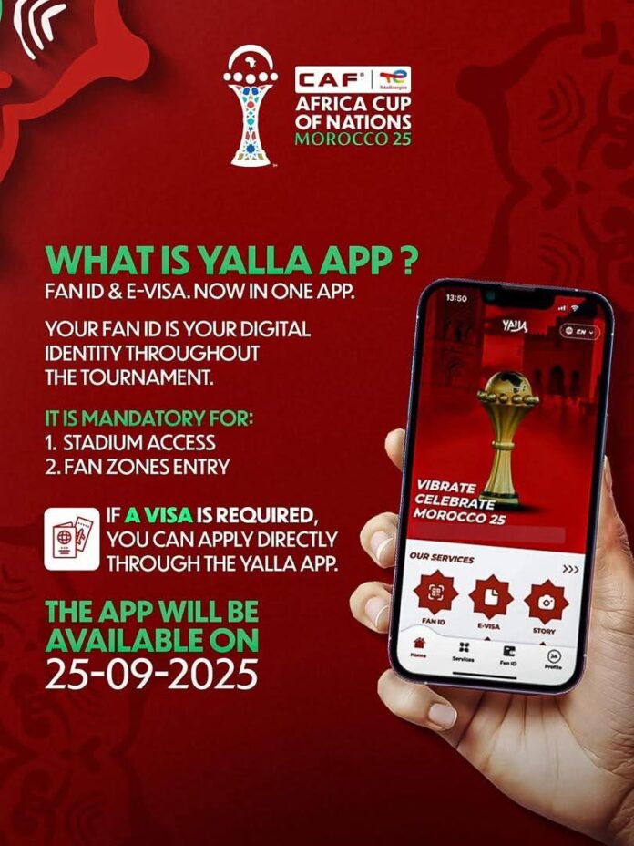 Maroc : « Yalla », l’application qui veut faire de la CAN 2025 la plus connectée de l’histoire du tournoi