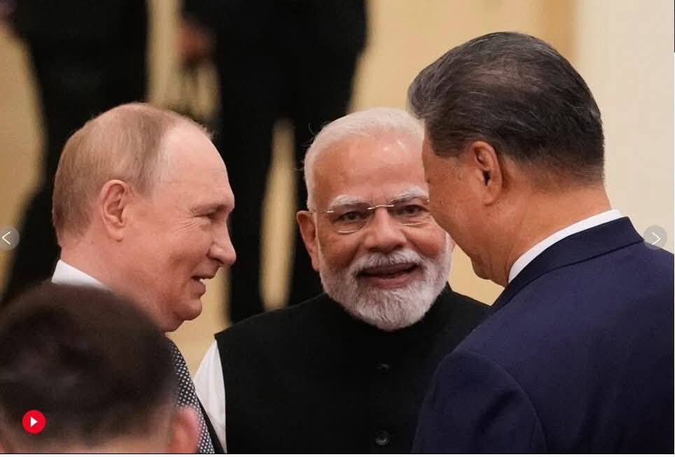 Xi Jinping, Vladimir Poutine, Narendra Modi