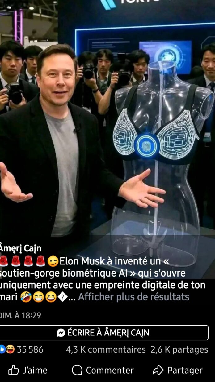Lumière sur le présumé soutien-gorge intelligent d’Elon Musk qui s’ouvre avec l’empreinte digitale du mari