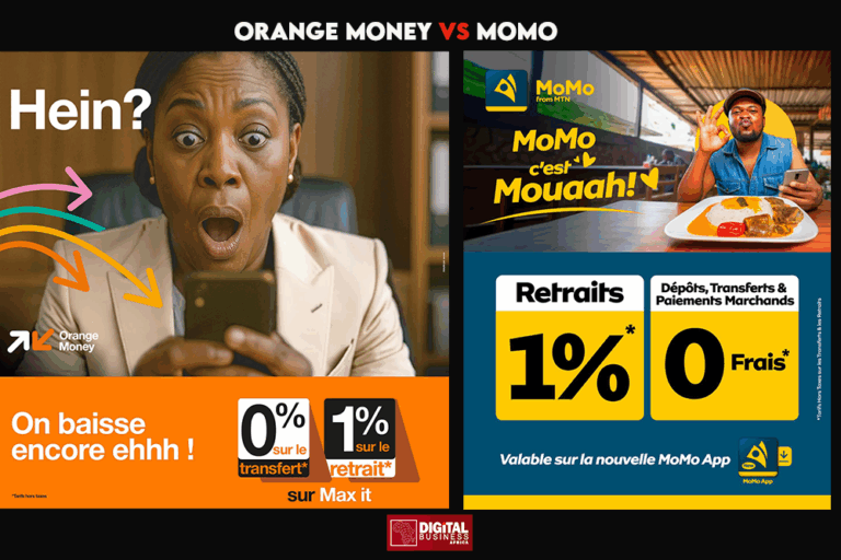 Comparatif – Paiement mobile au Cameroun : Orange et MTN appliquent 1 % de retrait dès 5 000 F.CFA via leurs apps Max it et Momo App