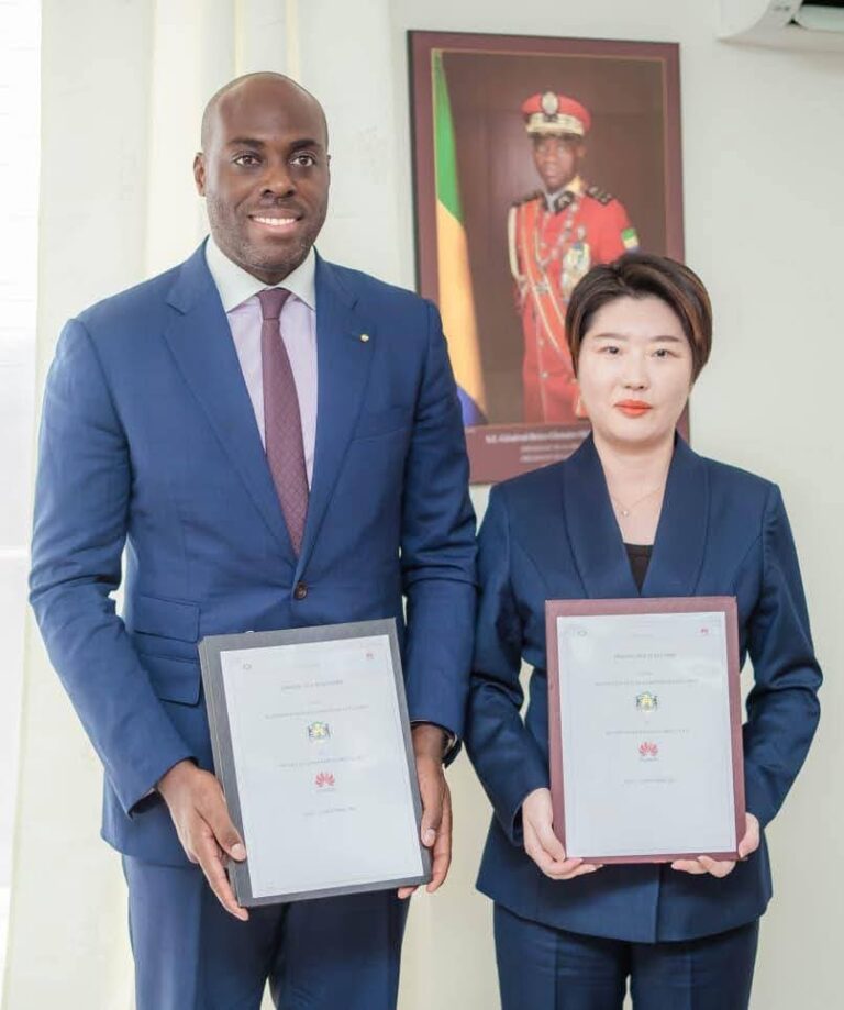 Gabon: Accord entre le gouvernement et Huawei Technologies sur la transformation numérique nationale