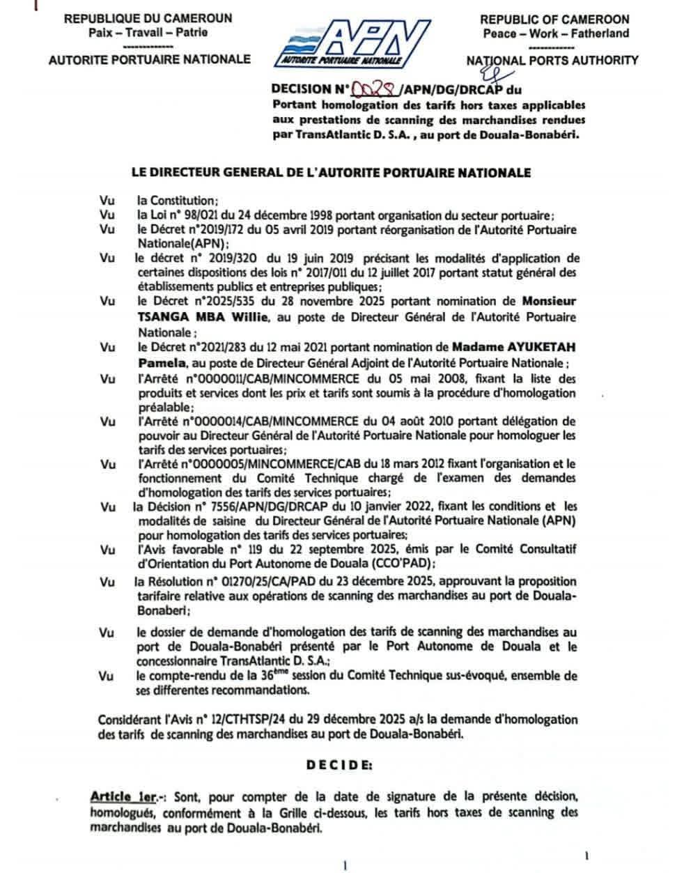 SGS vs Transatlantic : conflit au PAD