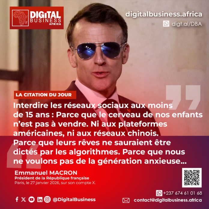 La France interdit l’accès aux réseaux sociaux aux moins de 15 ans : une décision qui pourrait inspirer l’Afrique