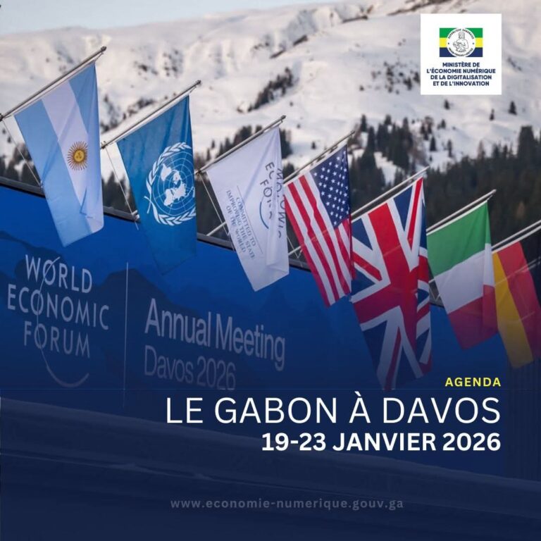 À Davos, le Gabon prépare des partenariats stratégiques sur la transformation numérique