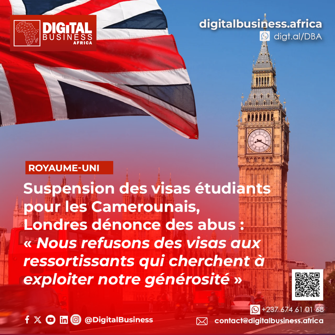 Londre dit Non aux visas étudiants Camerounais