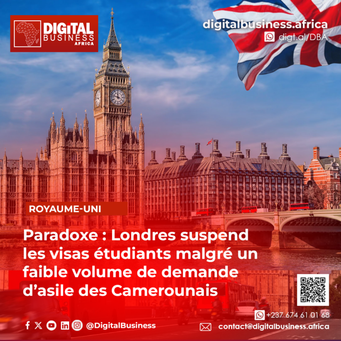 Royaume-Uni – Politique migratoire : Pourquoi Londres suspend les visas étudiants camerounais malgré un faible volume de demande d’asile