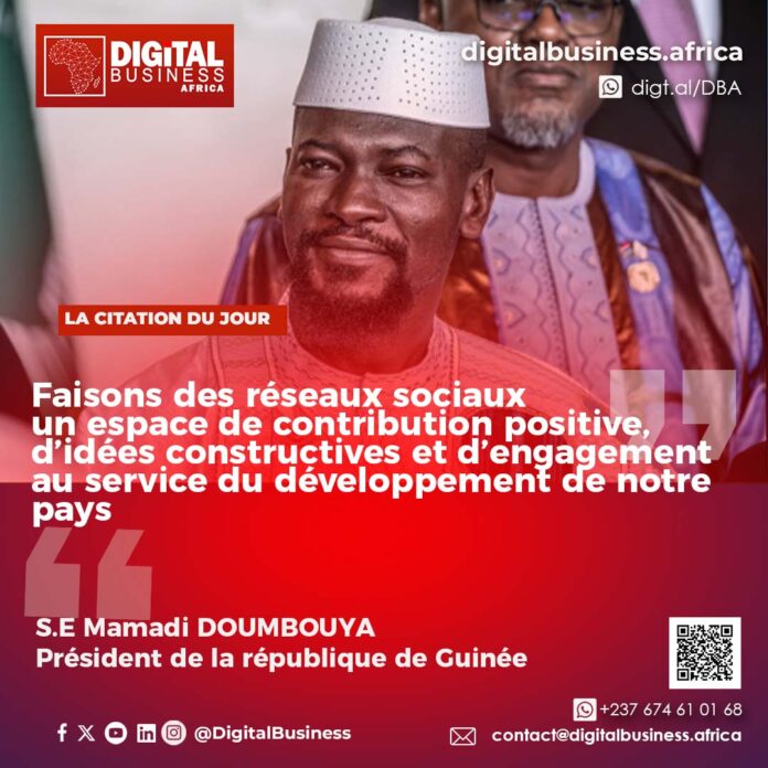 Guinée : Mamadi DOUMBOUYA appelle à un usage responsable du numérique face aux dérives sur les réseaux sociaux