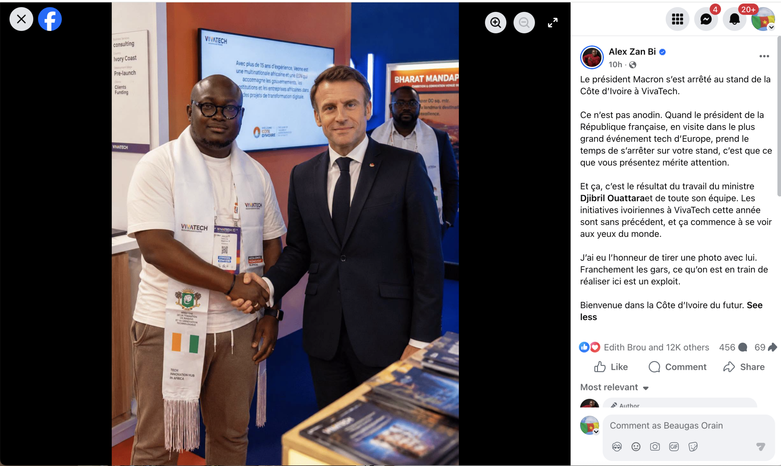 VivaTech 2026 : Comment l'entrepreneur et influenceur Alex Zan Bi compte capitaliser sur sa rencontre avec Emmanuel Macron pour « faire souffrir » Abidjan
