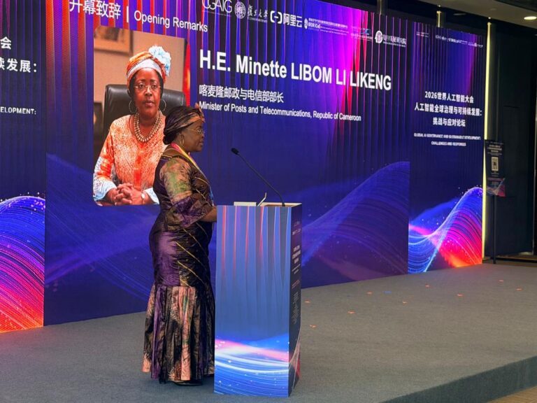 Gouvernance mondiale de l’IA : à Shanghai, Minette Libom Li Likeng réclame une place pleine et entière pour les pays du Sud