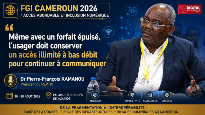 « Il faut un forfait internet illimité à bas débit pour tous », plaide Pierre-François Kamanou (REPTIC) Pierre-François Kamanou
