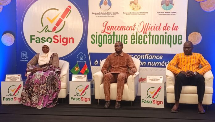 Burkina Faso : « FasoSign », l’ère de la signature électronique commence Burkina Faso : « FasoSign », l’ère de la signature électronique commence