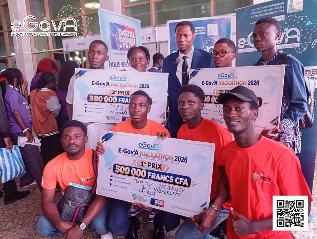 Un million de FCFA distribués aux trois lauréats du hackathon e-Gov’A